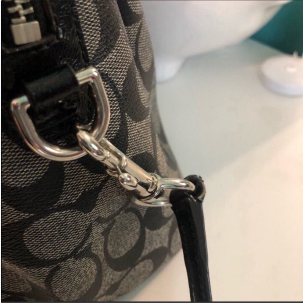 Coach Black and Gray Satchel - Picture 6 of 8